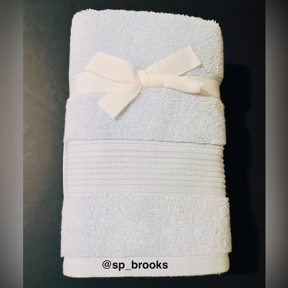 🎁8PC TED BAKER London Bath Towel Set -Powder Blue- Absorbent Super Plush Cotton - Picture 8 of 10